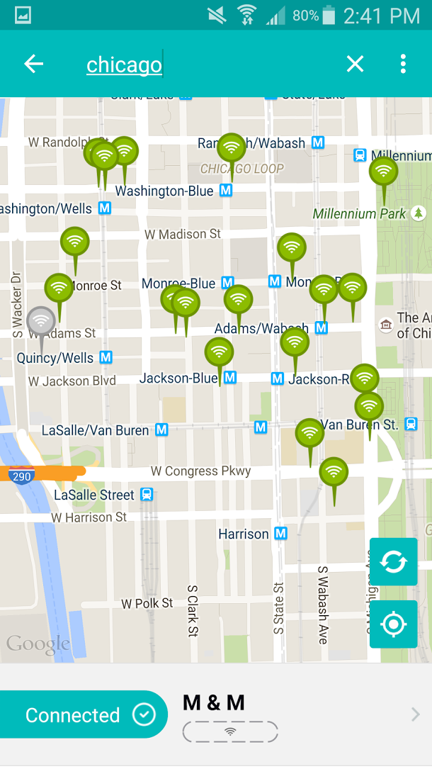 پیدا کردن نقاط باز برای دسترسی WiFi در سطح شهر